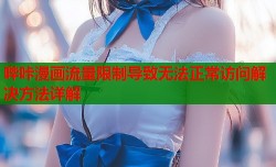 哔咔漫画流量限制导致无法正常访问解决方法详解