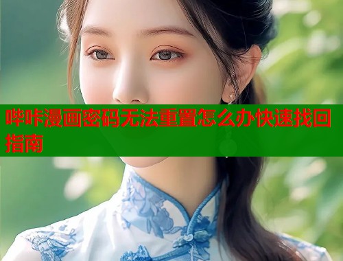 哔咔漫画密码无法重置怎么办快速找回指南  第1张